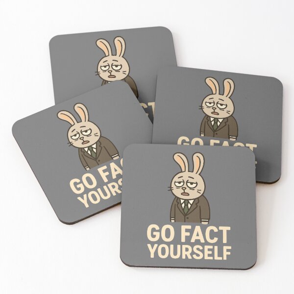 Item preview, Go Fact Yourself – Funny Sarcastic Bunny Meme designed and sold by SlomianyPisarz.