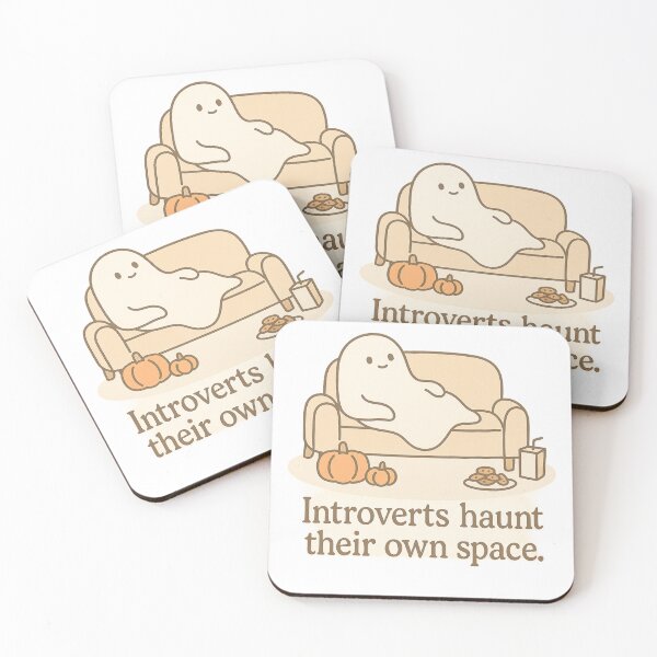 Item preview, Introverts Haunt Their Own Space Cute Cozy Ghost designed and sold by Lethorian.