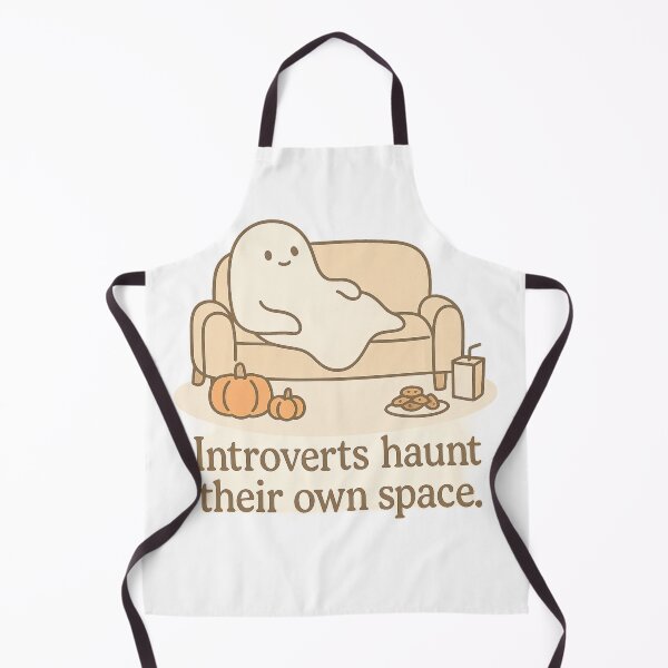 Item preview, Introverts Haunt Their Own Space Cute Cozy Ghost designed and sold by Lethorian.