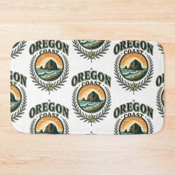 Item preview, Haystack Rock, Cannon Beach - Retro Oregon Coast Adventure Badge designed and sold by Digital Dreams Arts.