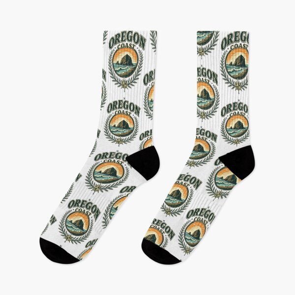 Item preview, Haystack Rock, Cannon Beach - Retro Oregon Coast Adventure Badge designed and sold by Digital Dreams Arts.
