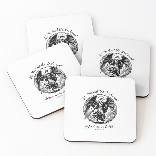 Item preview, Saint Michael The Archangel- Defend Us in Battle Designs designed and sold by HavilahPrintsCo.