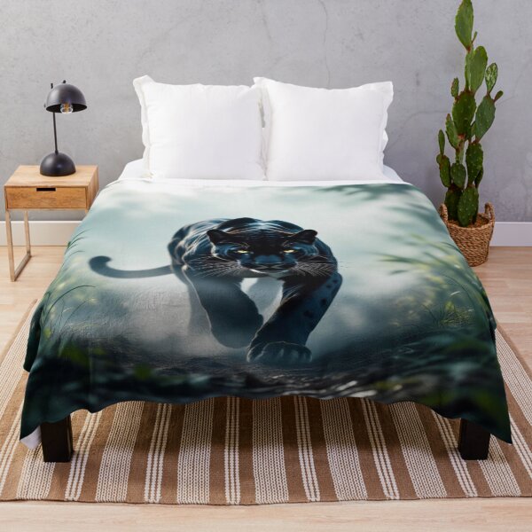 Item preview, Mystic Fog Panther – Magical energy meets dark elegance in fantasy jungle vibes designed and sold by FotoworldEdel.