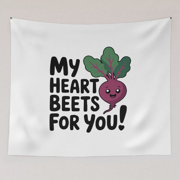 Item preview, My Heart Beets For You! Cute Beet Pun designed and sold by PMCreative.
