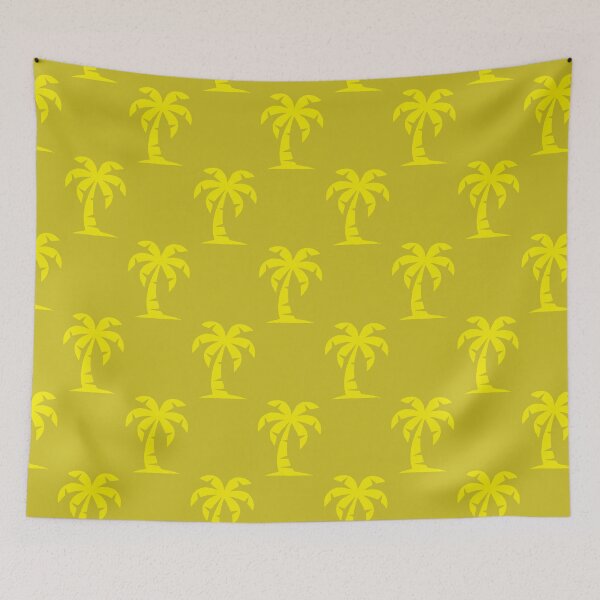 Item preview, Palm Silhouette – Citrus Pop on Antique Gold designed and sold by colorofmagic.