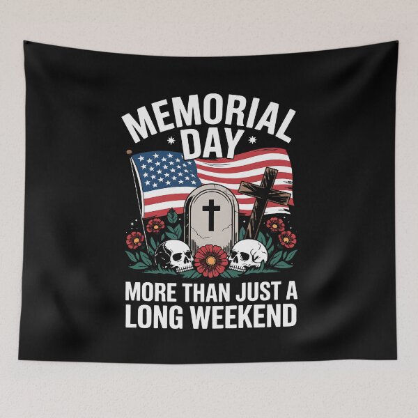 Item preview, Memorial Day American Veteran More Than Just a Long Weekend designed and sold by BakeryDozen.
