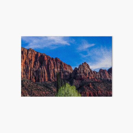 Zion National Park - The Altar of Sacrifice Art Board Print