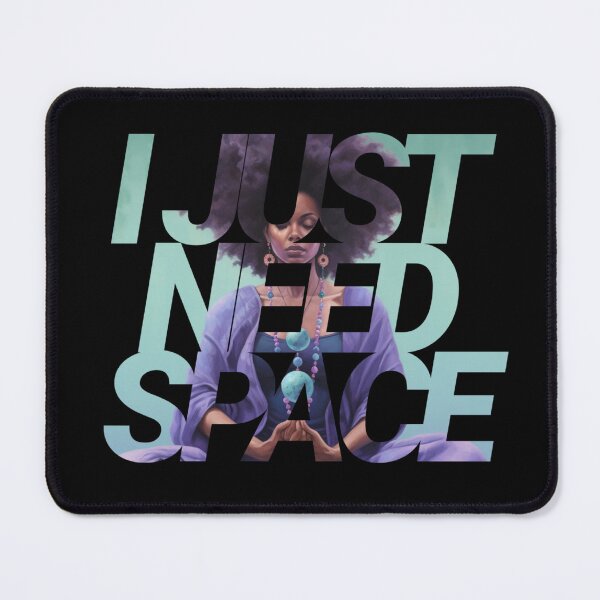 Item preview, I just need Space | Woman Meditating designed and sold by Brand Uno Studio.