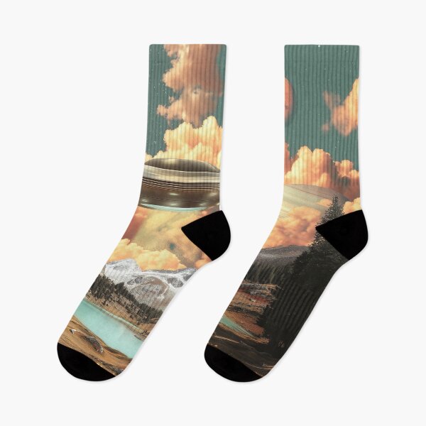 Item preview, Surreal UFO Above Mountain Lake with Planets designed and sold by Jirka Svetlik, Studio Illuvision.