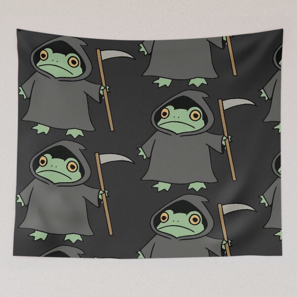 Item preview, Grim Reaper Cartoon Frog designed and sold by Design-Illusi0n.