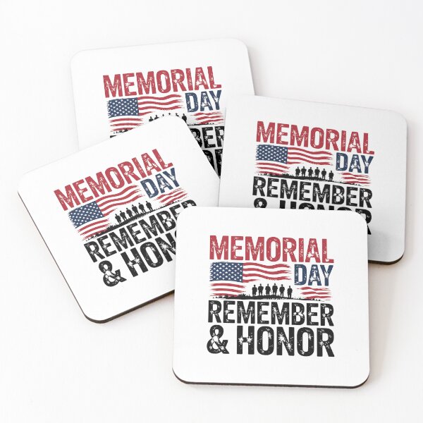 Item preview, Memorial Day Remember & Honor, Patriotic USA Flag Veterans designed and sold by BakeryDozen.