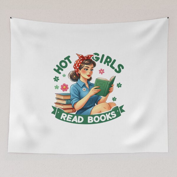 Item preview, Hot Girls Read Books Bookish Girl designed and sold by yunamaliskova.