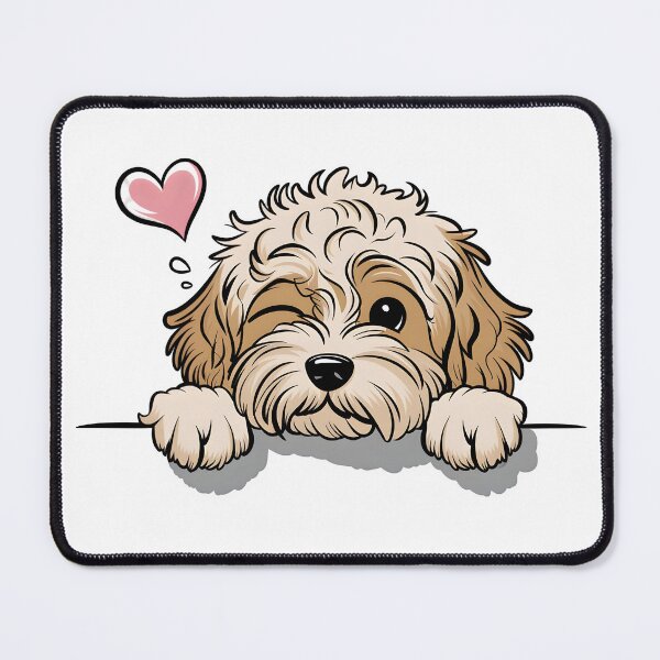 Item preview, Fluffy Cavapoo Puppy Winking With Love designed and sold by Christomized.
