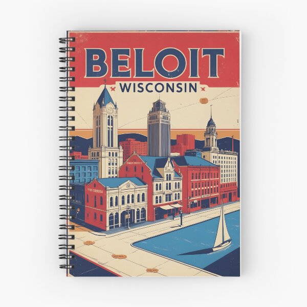 Item preview, Beloit Wisconsin 1950s USA Vintage Travel Tourism designed and sold by TravelersGems.