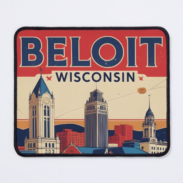 Item preview, Beloit Wisconsin 1950s USA Vintage Travel Tourism designed and sold by TravelersGems.