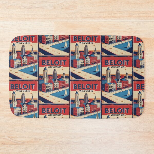Item preview, Beloit Wisconsin 1950s USA Vintage Travel Tourism designed and sold by TravelersGems.