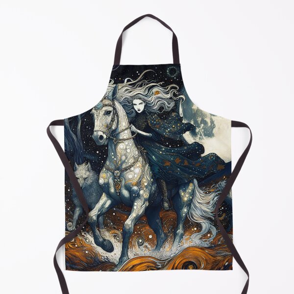 Item preview, The Wolves of Autumn Moonrider | Mythic Fantasy Artwork designed and sold by Stoneflower-Art.