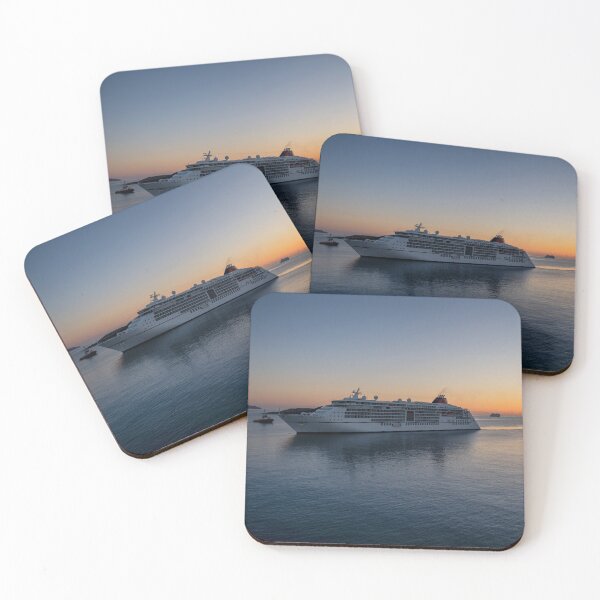 Item preview, Cruise Ships arriving at Dawn, Island of Crete designed and sold by Kasia Design.