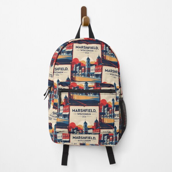 Item preview, Marshfield Wisconsin 1950s USA Vintage Travel Tourism designed and sold by TravelersGems.