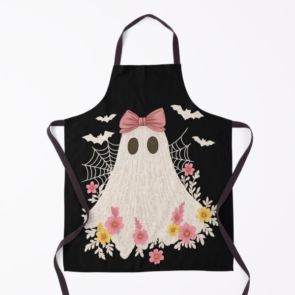 Item preview, Cute Ghost with Pink Bow and Flowers – Girly Halloween Design designed and sold by PixelExpressStudio.