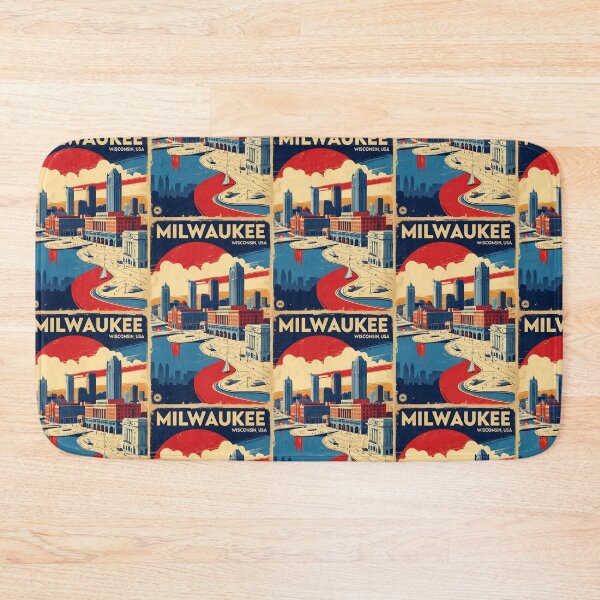 Item preview, Milwaukee Wisconsin 1950s USA Vintage Travel Tourism designed and sold by TravelersGems.