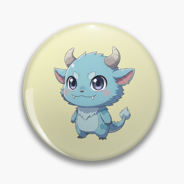 Item preview, The Happy Blob: Adorable Cute Monster Chibi Character with Big Eyes and Whimsical Colors designed and sold by bvdesignart.