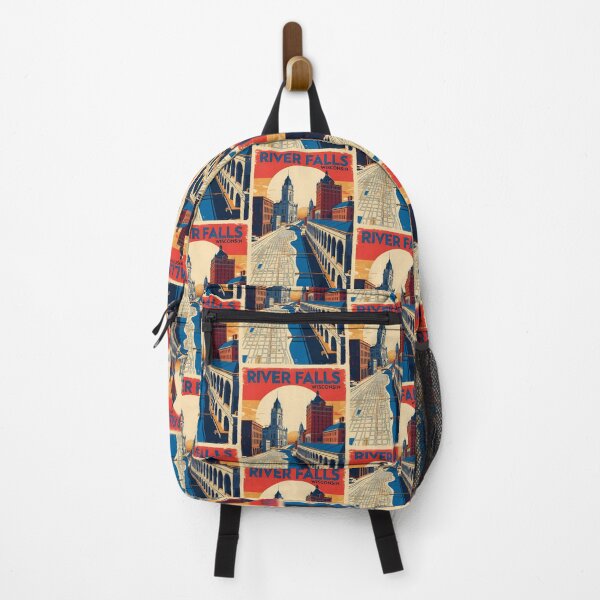Item preview, River Falls Wisconsin 1950s USA Vintage Travel Tourism designed and sold by TravelersGems.