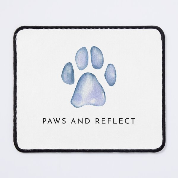 Item preview, Paws and Reflect Minimalist Cute Aesthetic Pet Design designed and sold by QuantumDotIndia.