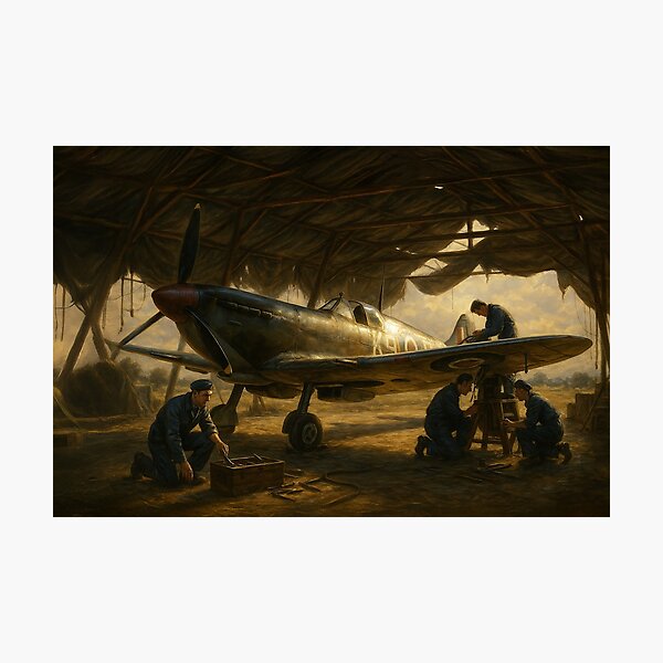 Item preview, Supermarine Spitfire Repairs designed and sold by Airpower Art.