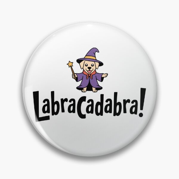Artikelvorschau, LabraCadabra! Niedliches Labrador-Zauberer-Wortspiel entworfen und verkauft von PMCreative.
