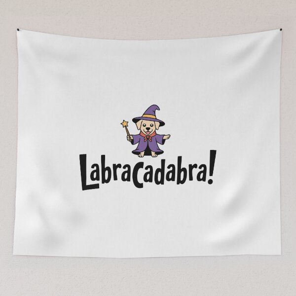 Item preview, LabraCadabra! Cute Labrador Wizard Pun designed and sold by PMCreative.