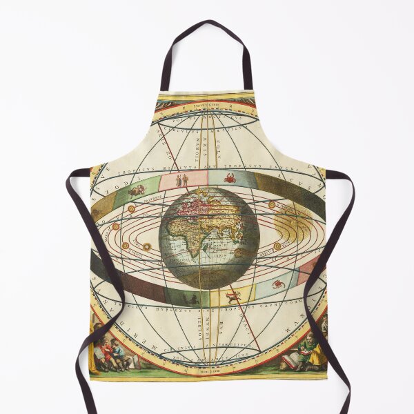 Item preview, Medieval Map of the Solar System and Astrological signs with Earth at the center designed and sold by Vintage Designs +.