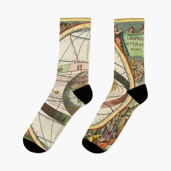 Item preview, Medieval Map of the Solar System and Astrological signs with Earth at the center designed and sold by Vintage Designs +.