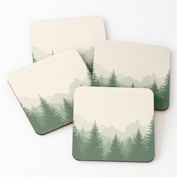 Artikelvorschau, Immergrüne Waldlinie | Minimalistisches Naturdesign | Geschenk im Freien entworfen und verkauft von The Print Hub.