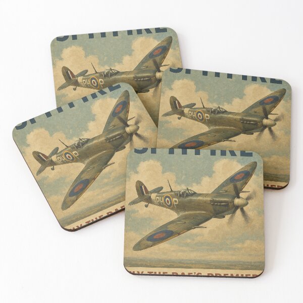Artikelvorschau, Vintage Supermarine Spitfire Poster entworfen und verkauft von Airpower Art.