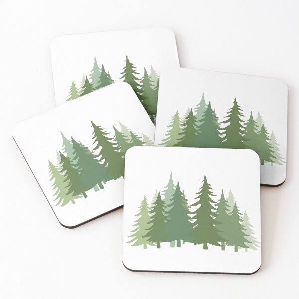 Artikelvorschau, Immergrüne Waldlinie | Minimalistisches Naturdesign | Geschenk im Freien entworfen und verkauft von The Print Hub.