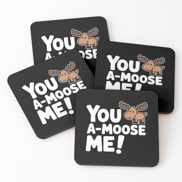 Item preview, You A-Moose Me! Funny Moose Pun designed and sold by PMCreative.