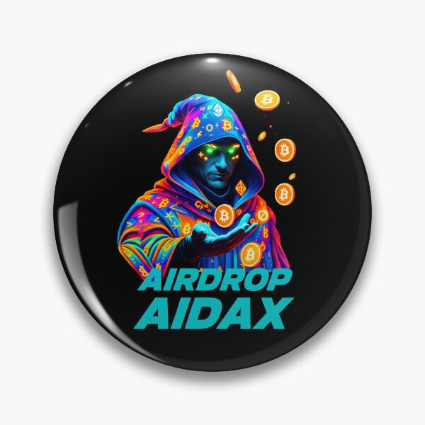 Item preview, Airdrop Aidax – Crypto Sorcerer with Floating Bitcoin | Blockchain Magic Design designed and sold by BitCrop.