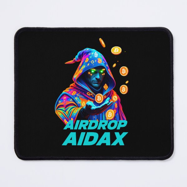 Item preview, Airdrop Aidax – Crypto Sorcerer with Floating Bitcoin | Blockchain Magic Design designed and sold by BitCrop.