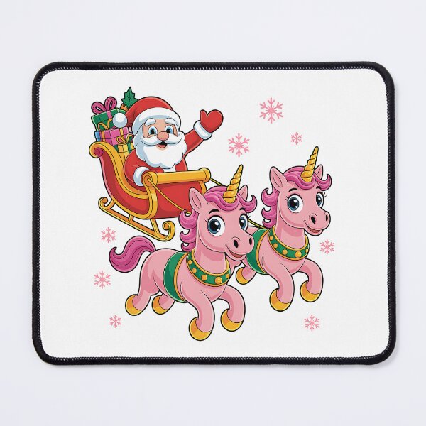 Item preview, Santa Riding Unicorns — Whimsical Christmas designed and sold by Jaanussar.
