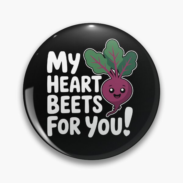 Item preview, My Heart Beets For You! Funny Beet Pun designed and sold by PMCreative.