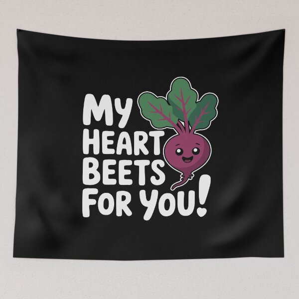 Item preview, My Heart Beets For You! Funny Beet Pun designed and sold by PMCreative.
