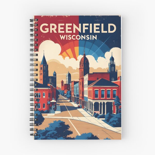 Item preview, Greenfield Wisconsin 1950s USA Vintage Travel Tourism designed and sold by TravelersGems.