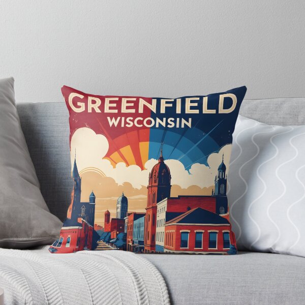 Item preview, Greenfield Wisconsin 1950s USA Vintage Travel Tourism designed and sold by TravelersGems.