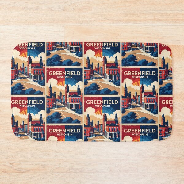 Item preview, Greenfield Wisconsin 1950s USA Vintage Travel Tourism designed and sold by TravelersGems.