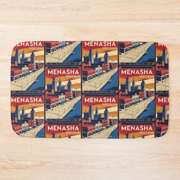 Item preview, Menasha Wisconsin 1950s USA Vintage Travel Tourism designed and sold by TravelersGems.