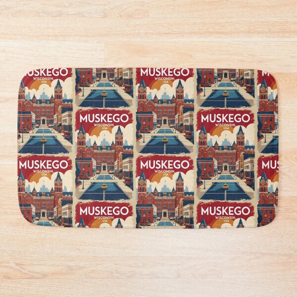 Item preview, Muskego Wisconsin 1950s USA Vintage Travel Tourism designed and sold by TravelersGems.