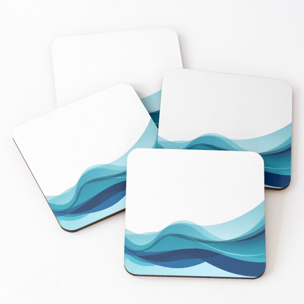 Item preview, Abstract Ocean Wave | Minimalist Sea Design | Surf Gift designed and sold by The Print Hub.