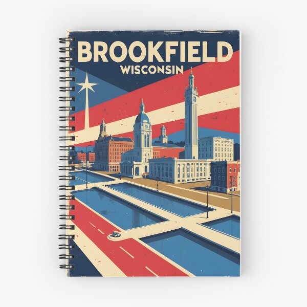 Item preview, Brookfield Wisconsin 1950s USA Vintage Travel Tourism designed and sold by TravelersGems.