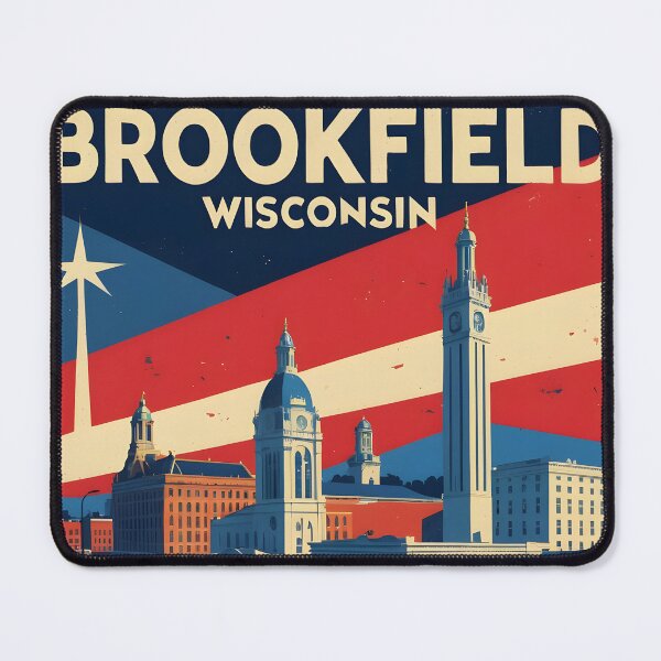 Item preview, Brookfield Wisconsin 1950s USA Vintage Travel Tourism designed and sold by TravelersGems.